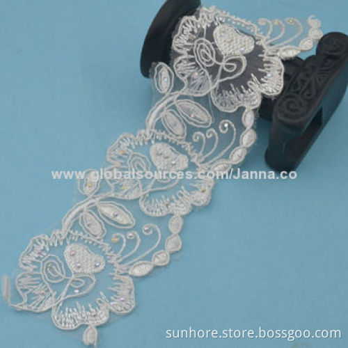 White corded braidal trims, available in various design and sizeNew